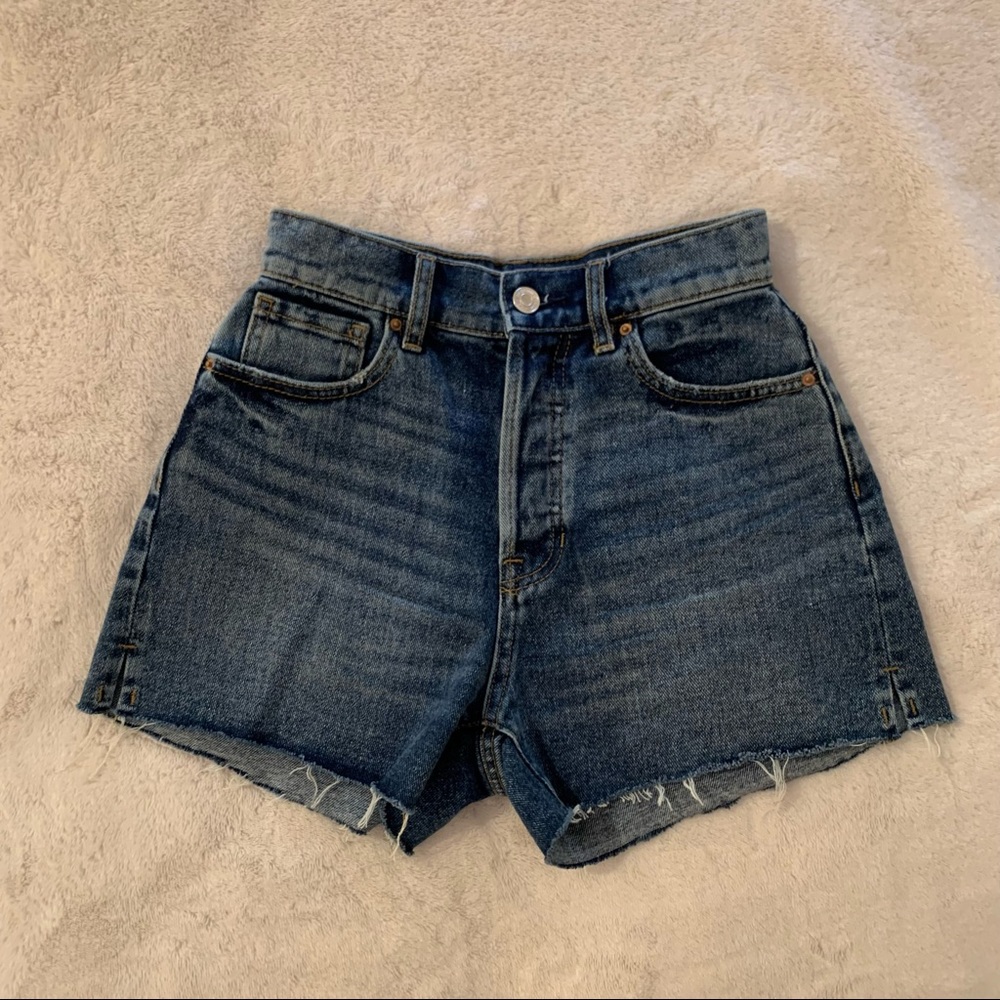 pacsun solana blue denim shorts